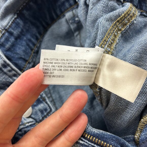 Universal Thread Denim Long Sleeve Button Front Straight Leg Jumpsuit 6R - Picture 6 of 9